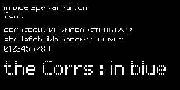 In Blue Special Edition Mac Font